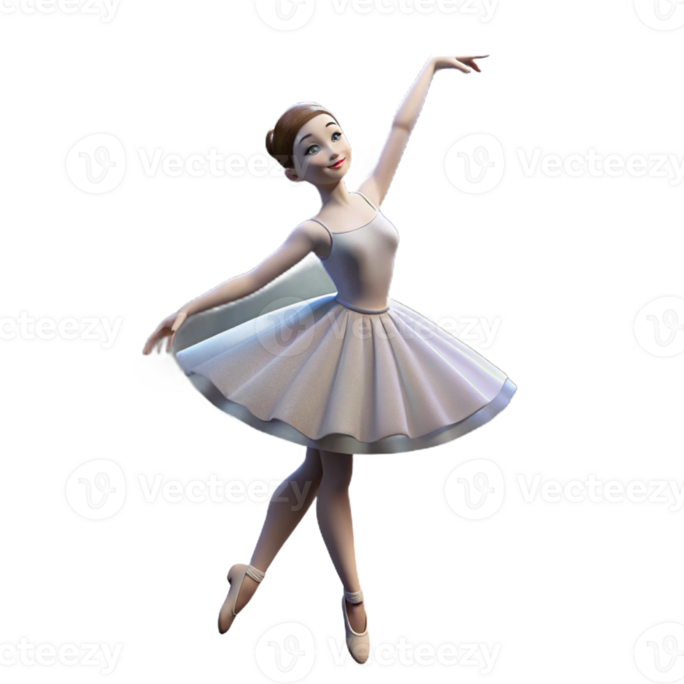 dramatic traditional Portrait of an elegant ballerina in a flowing tutu, dramatic spotlighting, classical ballet photography style 4K png