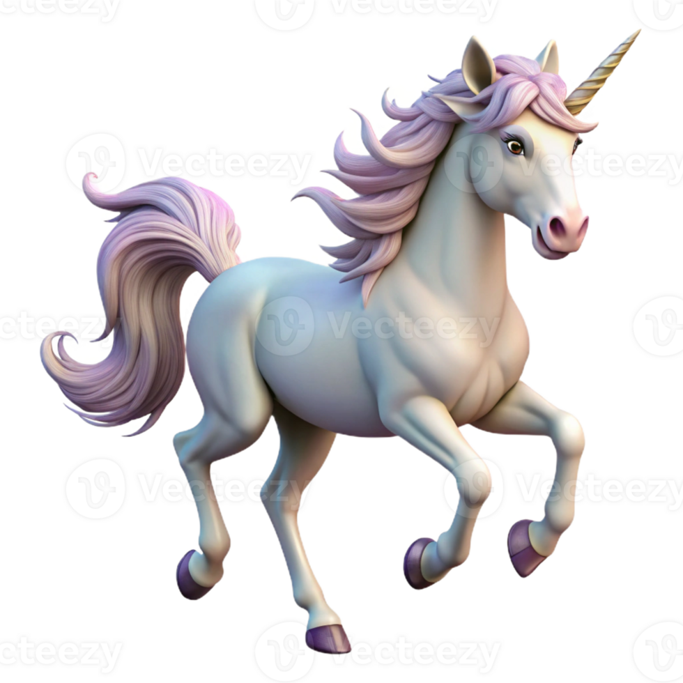 elegant traditional A majestic unicorn galloping through a field of wildflowers, dynamic lighting, realistic style, flowing mane and tail exclusive png
