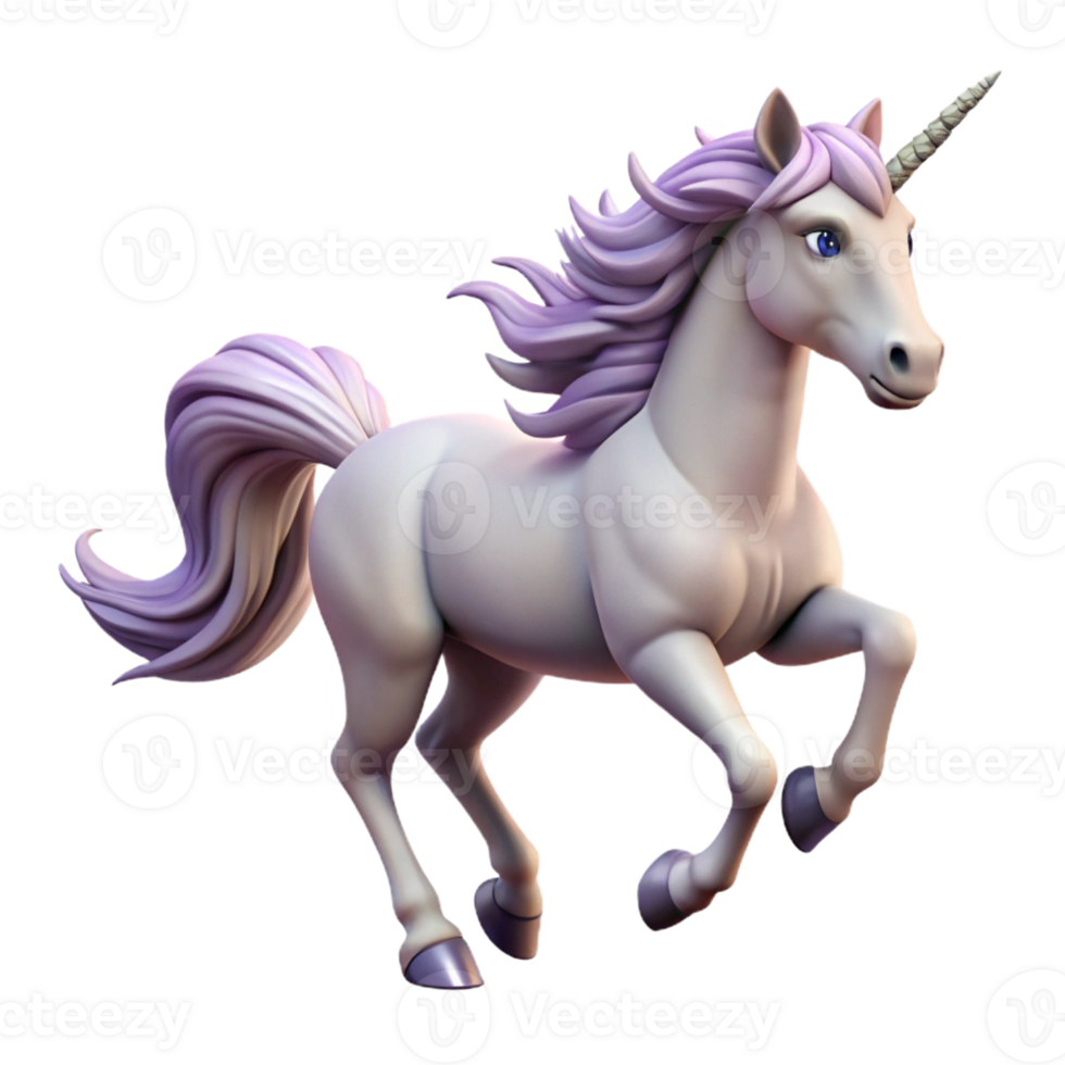 serene artistic A majestic unicorn galloping through a field of wildflowers, dynamic lighting, realistic style, flowing mane and tail professional png
