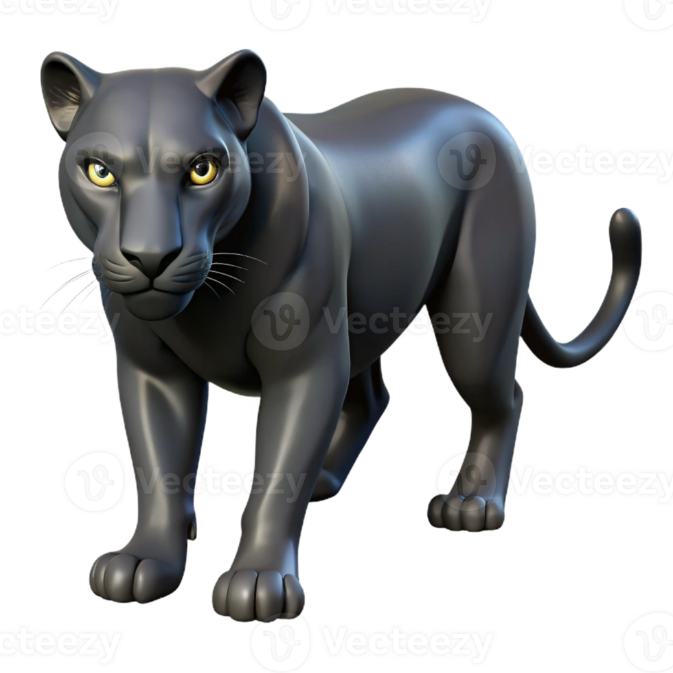 extraordinary vintage A sleek panther with black fur, prowling in the shadows, low-key lighting, realistic style genuine png
