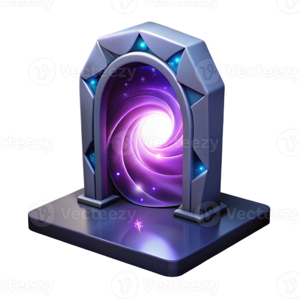 extraordinary vintage A mysterious portal opening to another dimension, swirling energy lighting, science fiction style genuine png