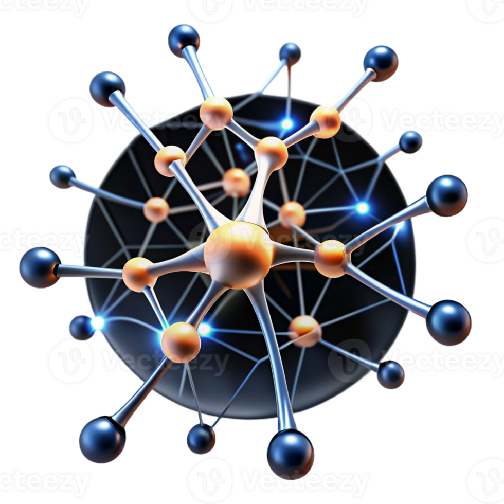 stunning rustic A network of interconnected neurons firing electrical impulses, visualized as glowing lines, under a dark, moody light high resolution png