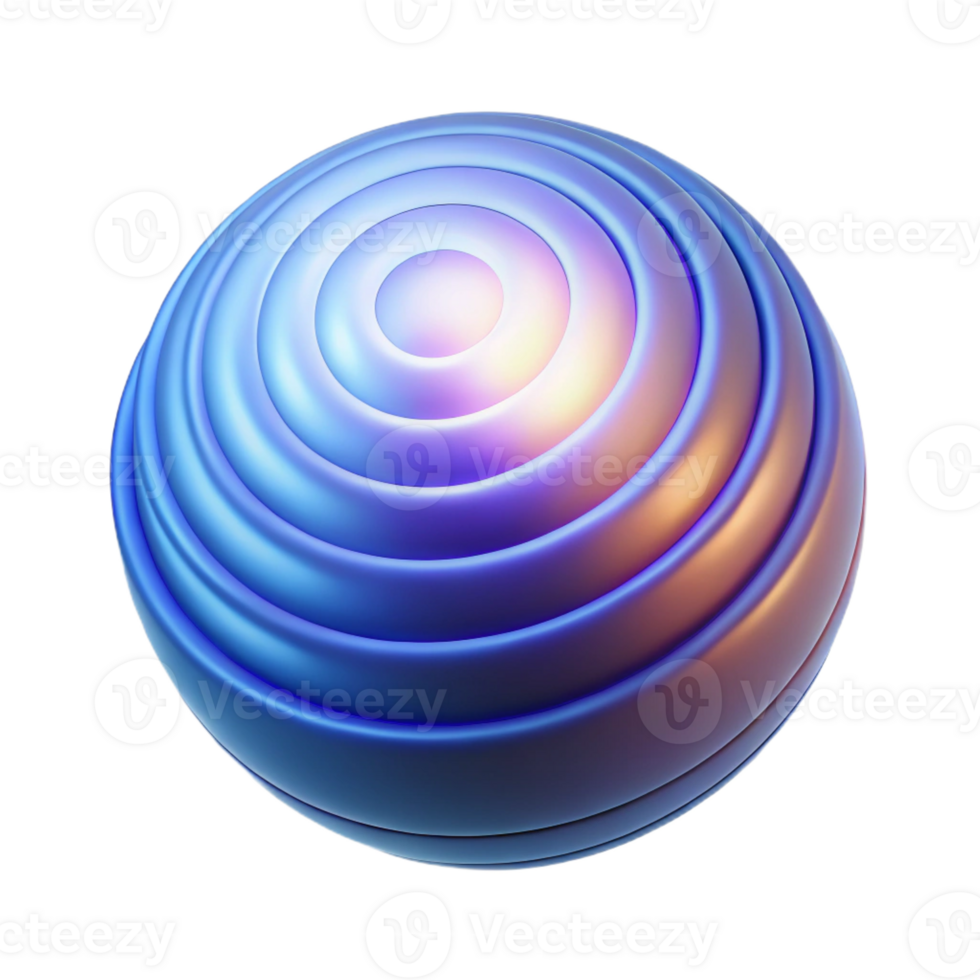 stunning modern A single, luminous orb emitting waves of energy, visualized as concentric circles, under a soft, ambient glow exclusive png