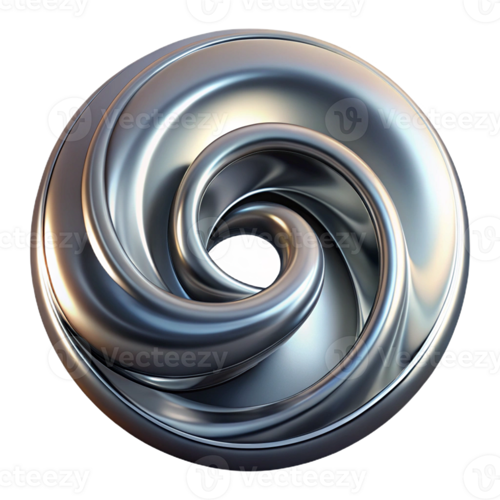 stunning contemporary A swirling vortex of liquid metal, chrome and silver, illuminated by a single, sharp spotlight from below exclusive png