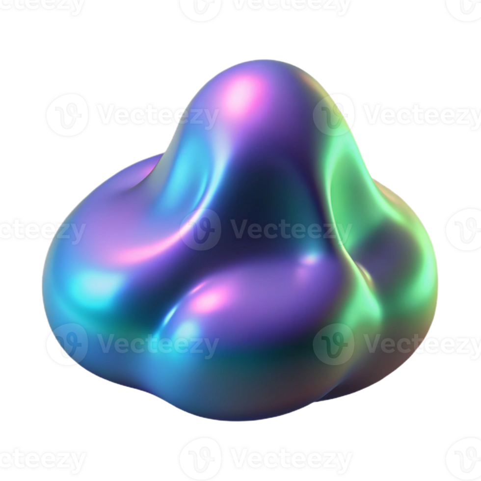 extraordinary artistic A single, large, amorphous blob of iridescent slime, lit from within by a pulsating light high quality png