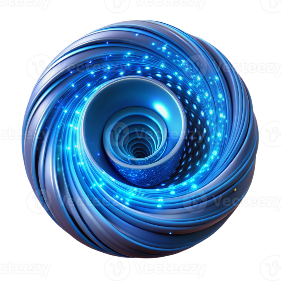 vibrant artistic A swirling vortex of digital data, visualized as binary code, illuminated by a cool, blue light high resolution png