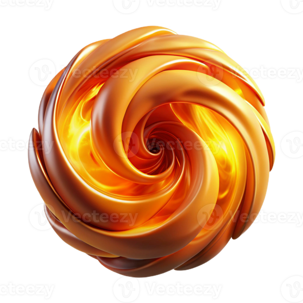 beautiful contemporary A swirling vortex of liquid fire, emitting intense heat and light, with a dynamic composition and a dramatic atmosphere genuine png