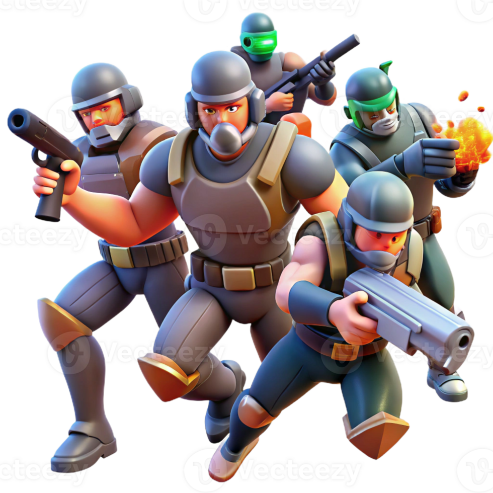 vibrant artistic A group of rebels, fighting against a tyrannical government in a futuristic city. Gritty, action-packed style high quality png