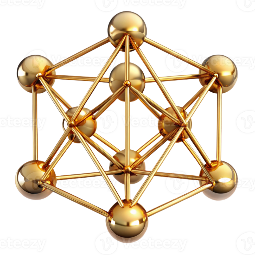 vibrant modern A network of interconnected golden wires, forming a complex, three-dimensional structure, dimly lit, Art Deco style, exclusive png
