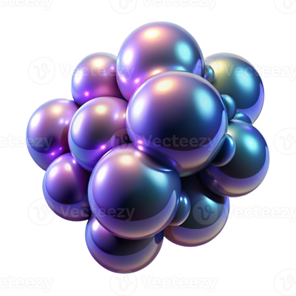 impressive artistic A cluster of iridescent bubbles, floating in a dark void, illuminated by a soft, ethereal light, dreamlike style, premium png