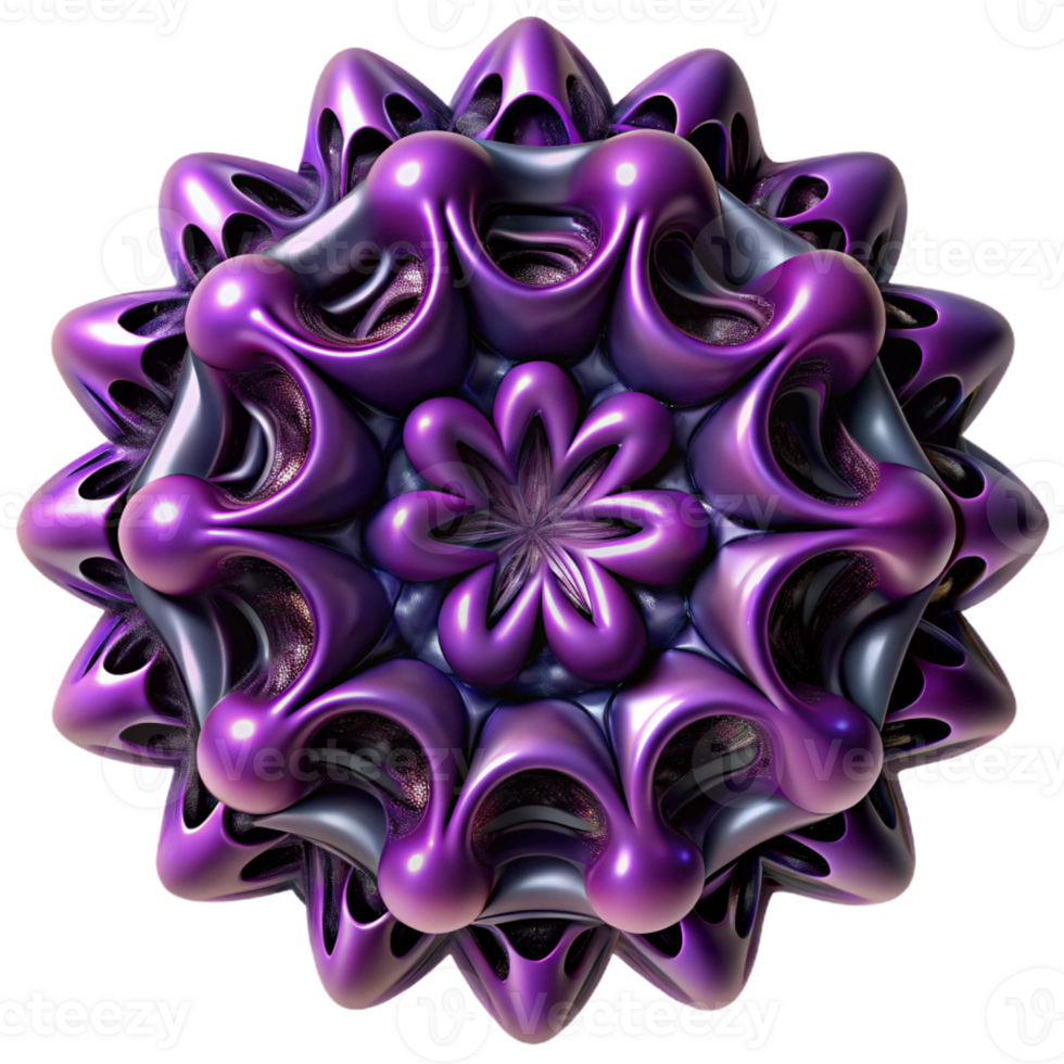 impressive vintage A complex fractal pattern, rendered in shades of deep purple and black, illuminated by a subtle, ambient light, mathematical art, professional png