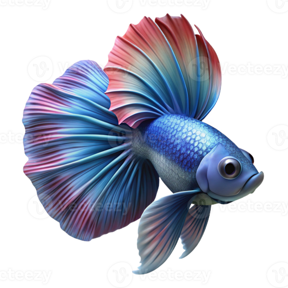 magnificent rustic A vibrant betta fish flaring its fins, intricate detail, dark background, macro photography style detailed png