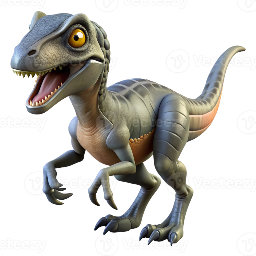 extraordinary abstract A fierce velociraptor hunting in a prehistoric jungle, dynamic pose, dramatic lighting, hyperrealistic style high resolution png
