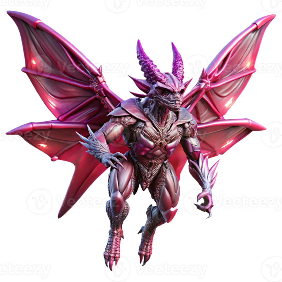 wonderful classic A colossal, bio-engineered creature with crystalline wings, soaring through a crimson sky on a desolate alien planet. Dramatic lighting, fantasy art style exclusive png