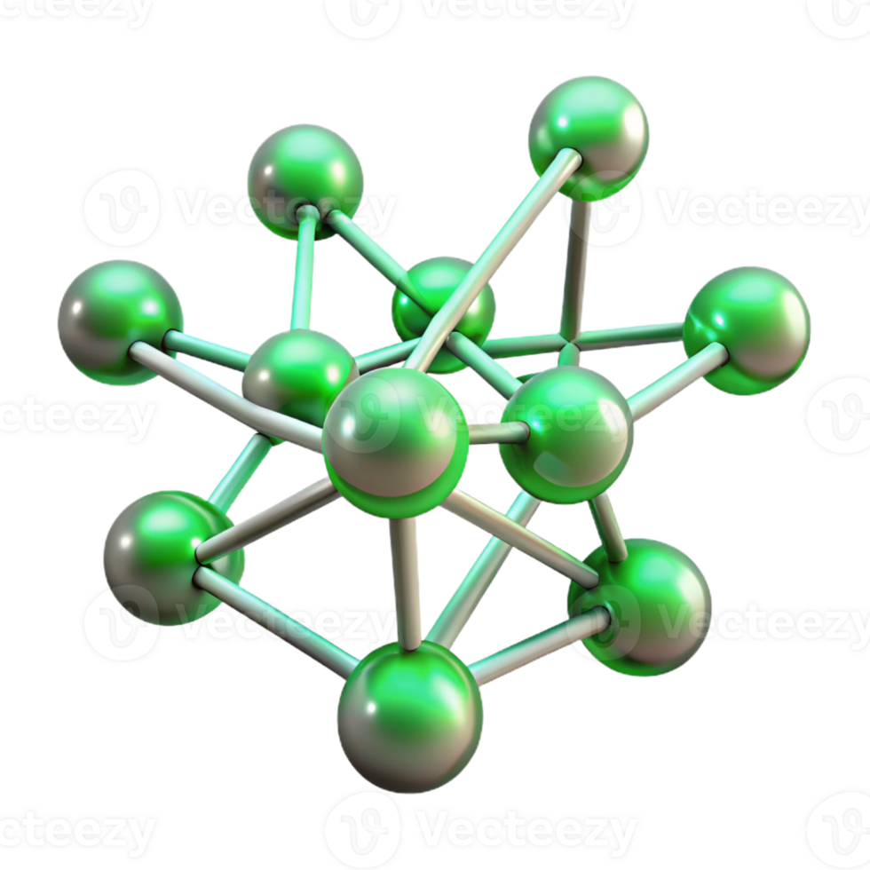 stunning creative A network of interconnected nodes and filaments, glowing with a bioluminescent green, resembling a neural network, under a dark, moody lighting premium png