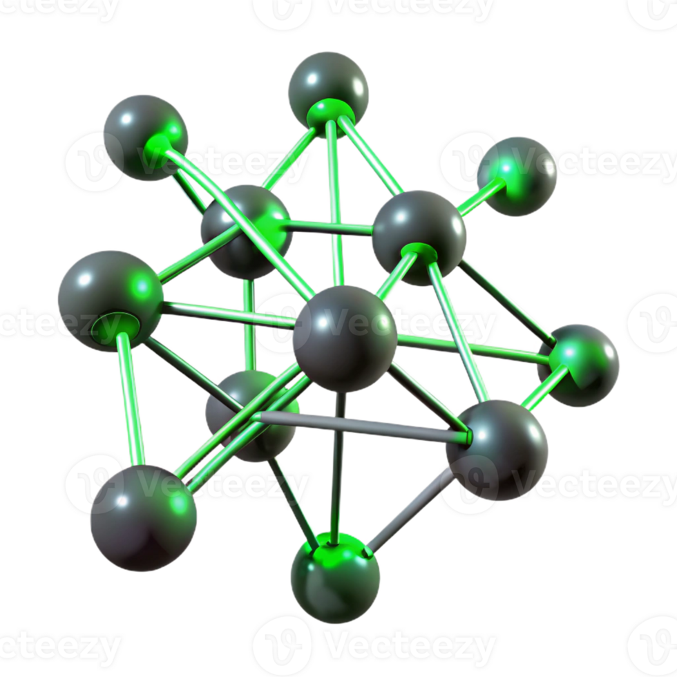 stunning traditional A network of interconnected nodes and filaments, glowing with a bioluminescent green, resembling a neural network, under a dark, moody lighting professional png