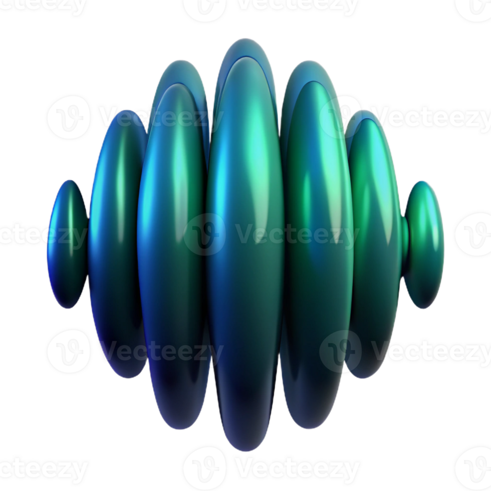 dramatic rustic An abstract representation of a sound wave, visualized as a pulsating orb of light, in shades of blue and green, under a dark, moody lighting exclusive png