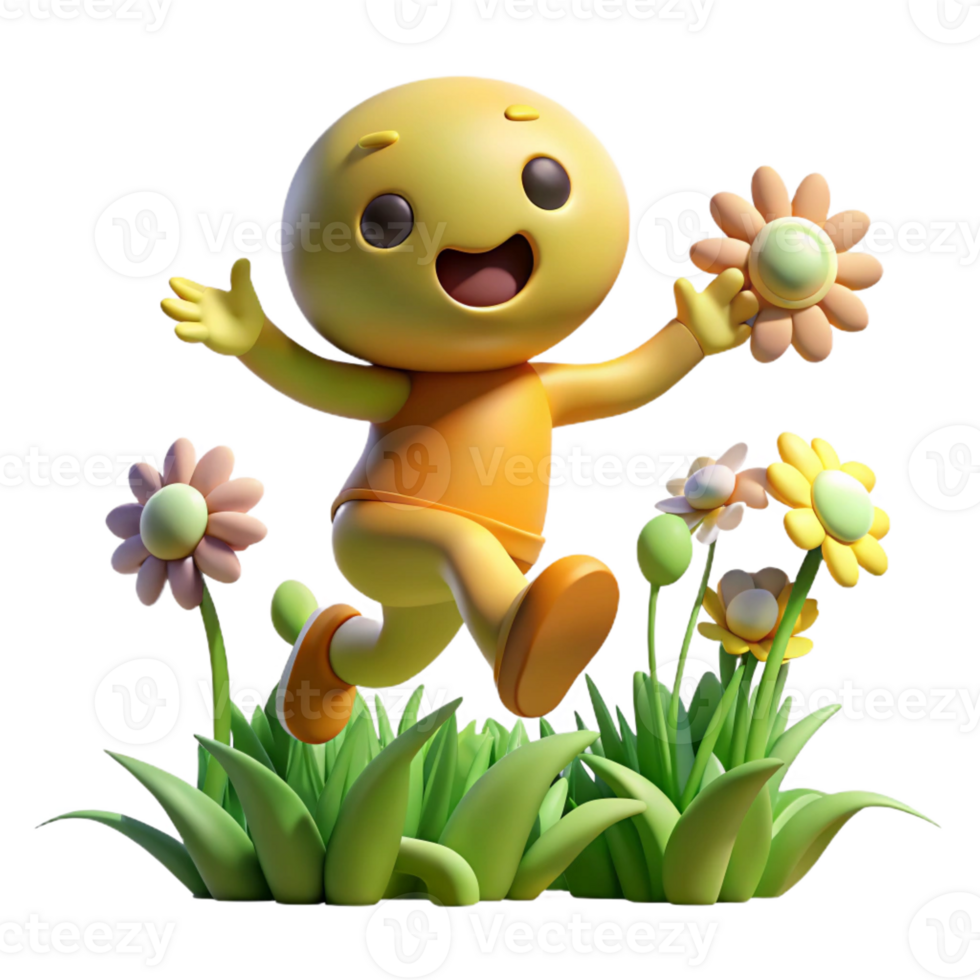 beautiful abstract A playful sprite flying through a field of flowers, bathed in sunlight. Impressionist style 4K png