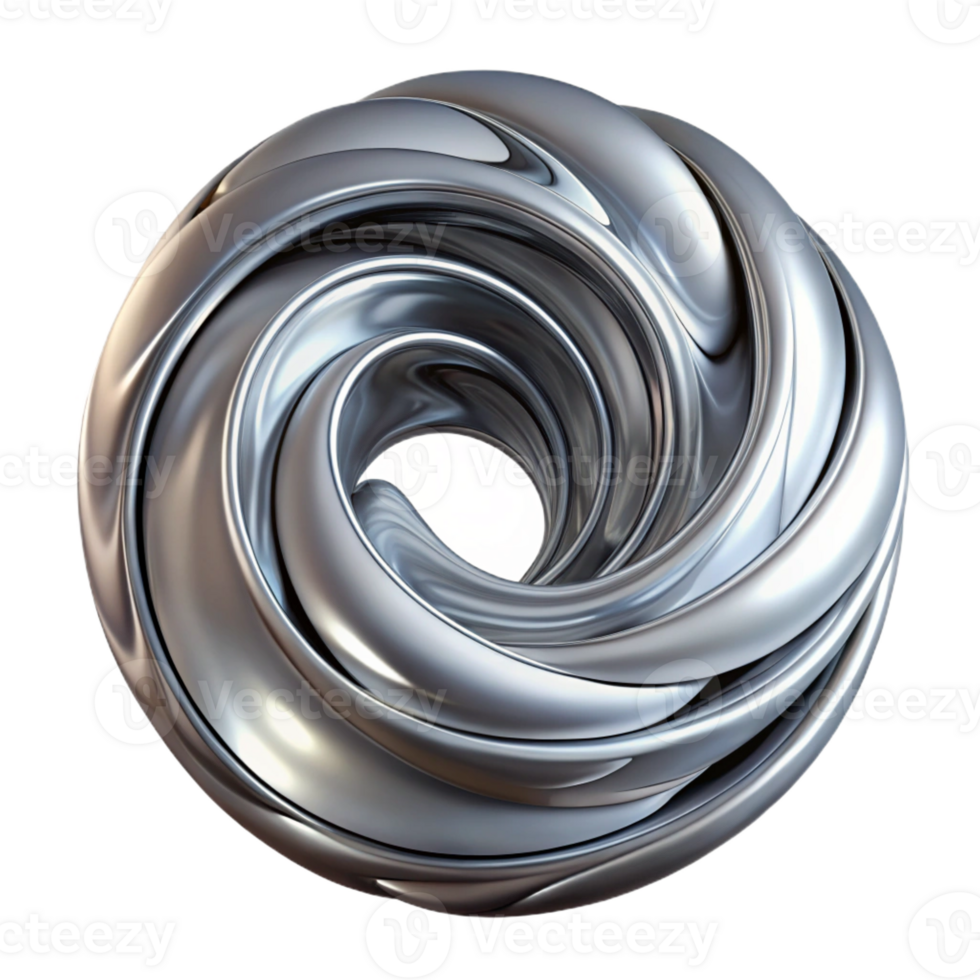 vibrant modern A swirling vortex of liquid silver, reflecting distorted images of its surroundings, under a dim, mysterious lighting exclusive png