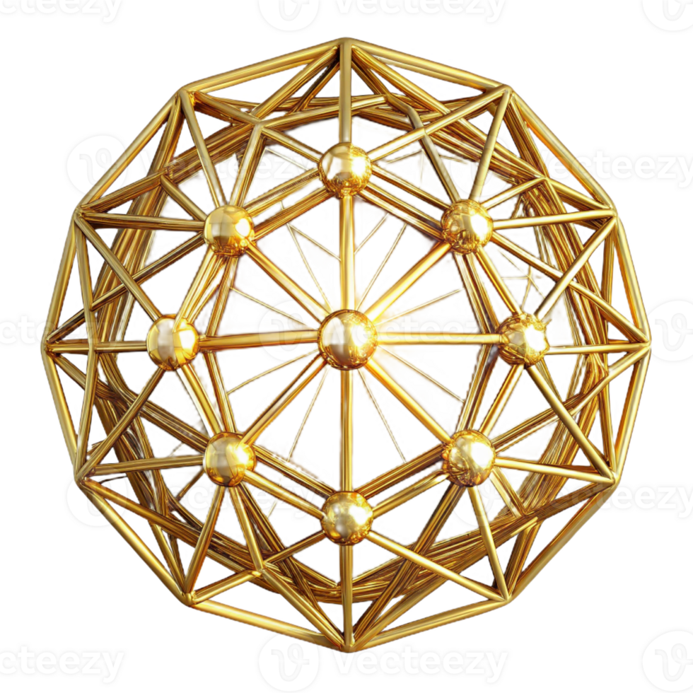 vibrant artistic An intricate web of interconnected golden threads, illuminated by a single, bright light source, delicate and intricate 4K png