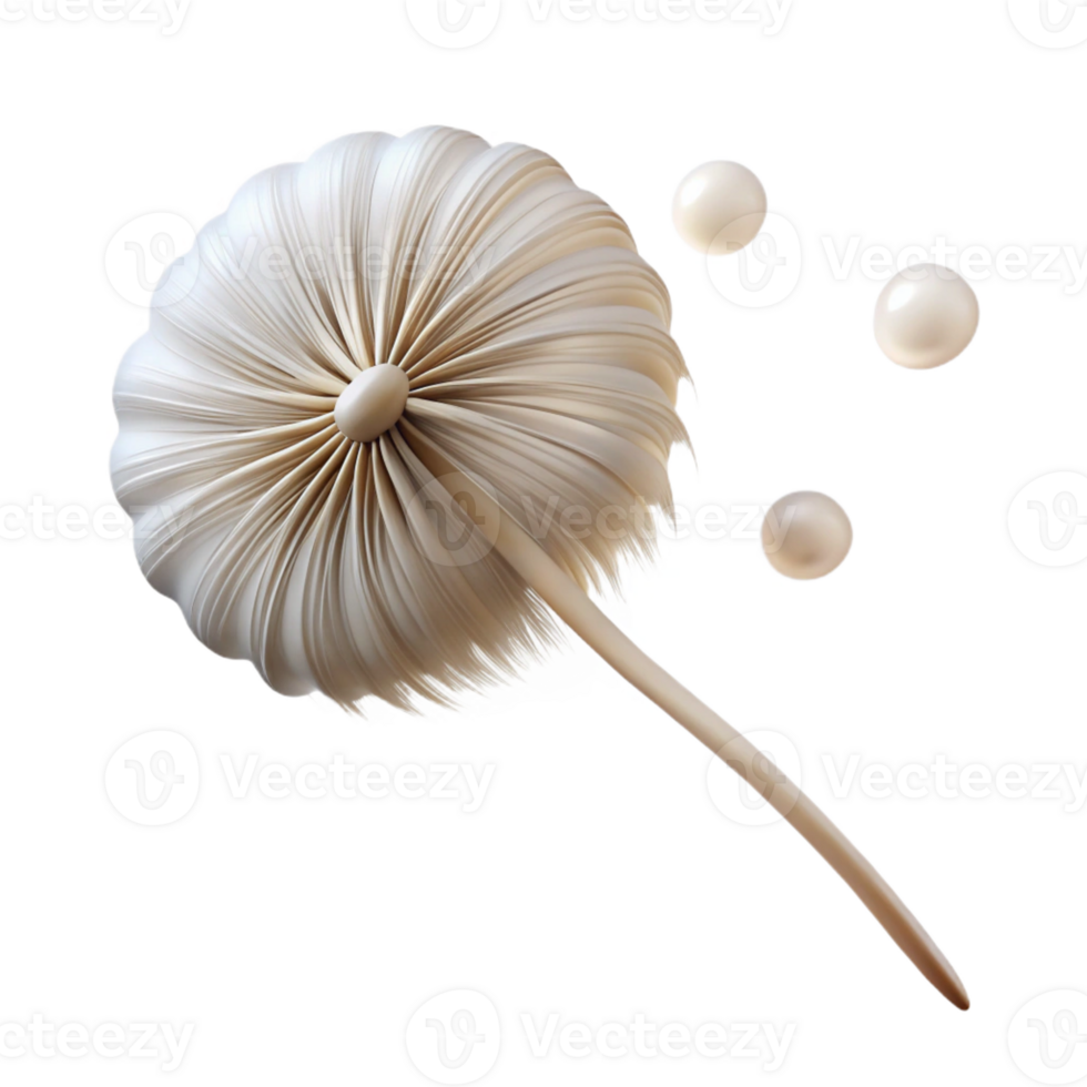 extraordinary artistic A single dandelion seed floating in the wind, soft backlighting, ethereal style genuine png