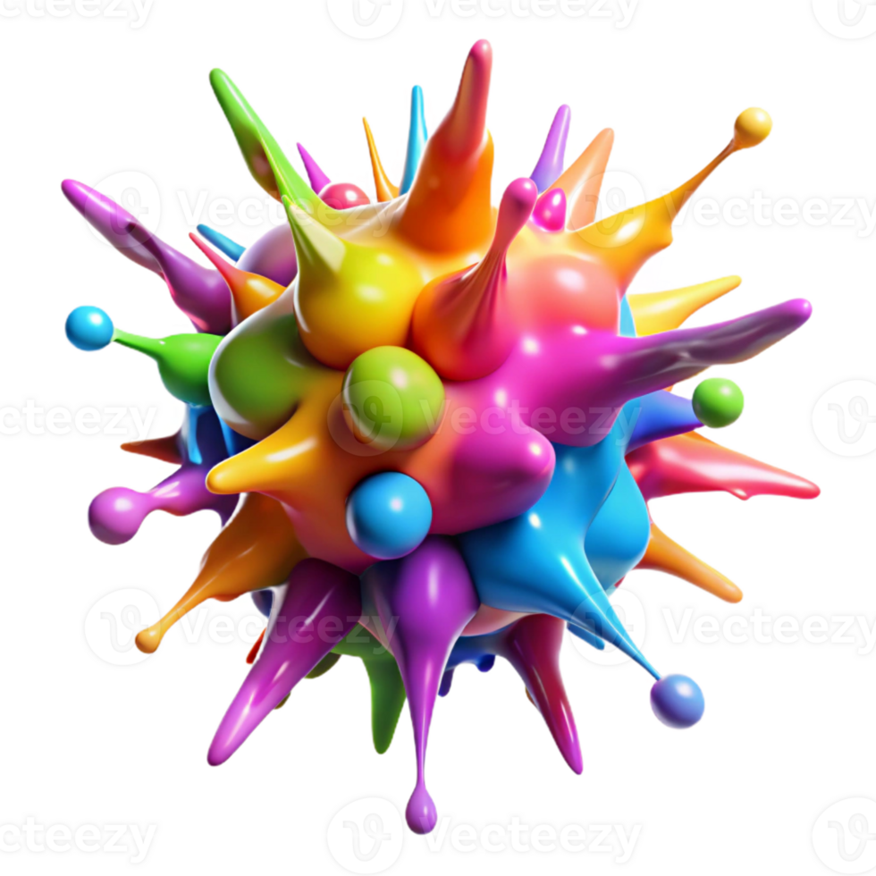 magnificent abstract A chaotic explosion of colorful paint splatters, resembling a supernova, high contrast and dynamic authentic png