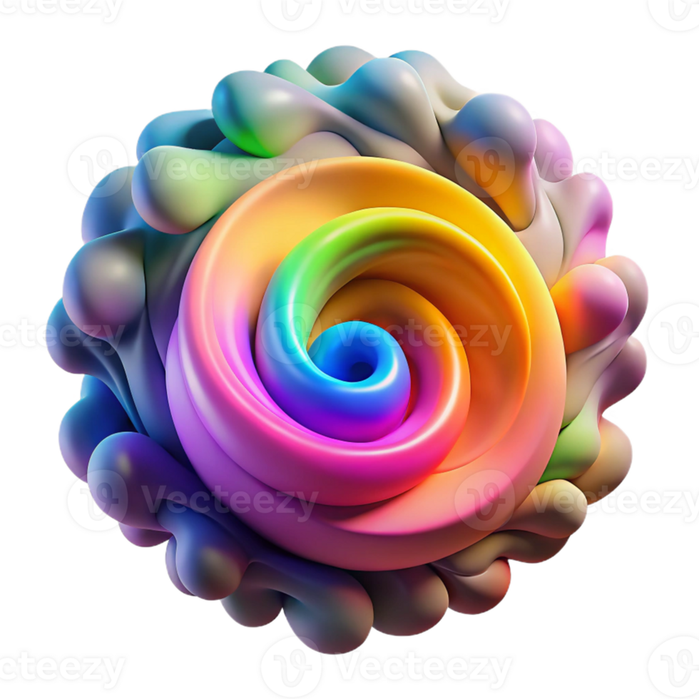 beautiful minimalist A swirling vortex of colorful smoke, illuminated by a rainbow of light, psychedelic and abstract genuine png