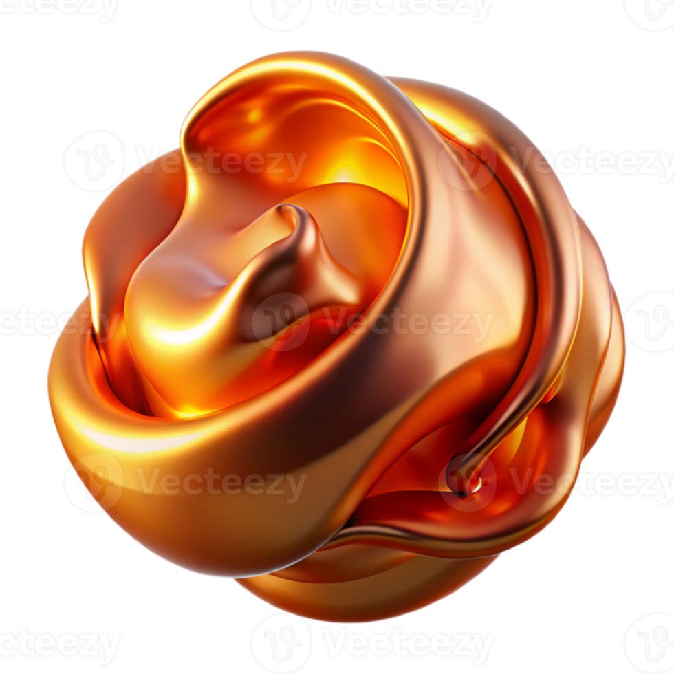 magnificent vintage A swirling mass of liquid copper, illuminated by a warm, orange glow, resembling molten metal, abstract and fluid high resolution png