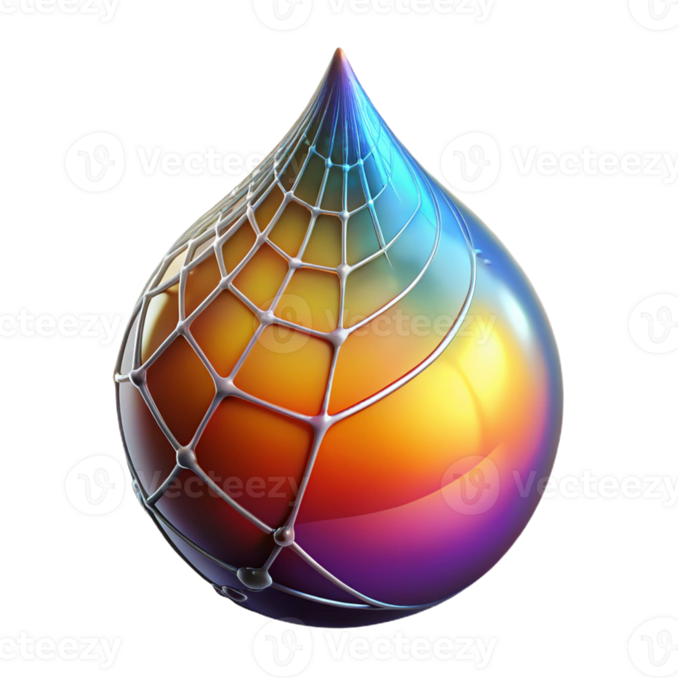 stunning vintage A close-up of a dewdrop on a spiderweb, reflecting a colorful sunrise, macro photography, vibrant colors premium png