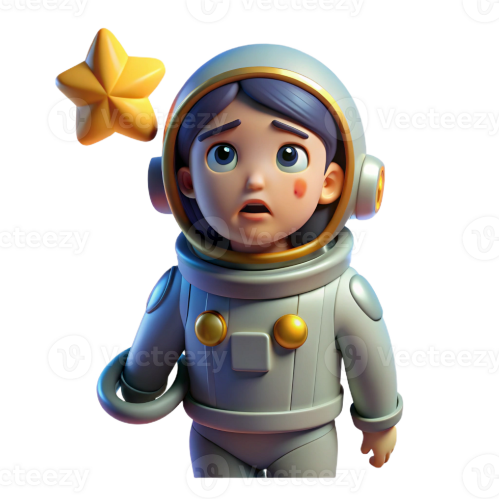 beautiful modern A female astronaut in a torn spacesuit, floating in the void of space, a single tear rolling down her cheek, illuminated by the distant glow of a dying star professional png