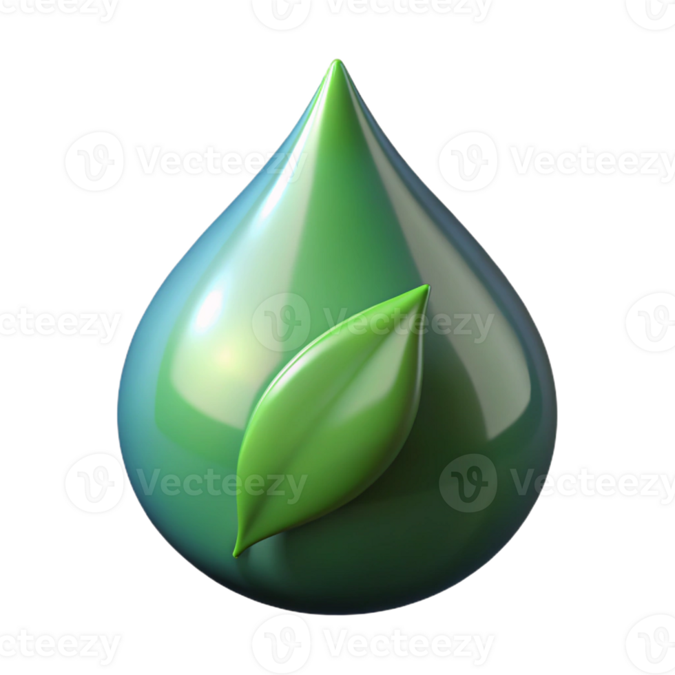 elegant contemporary A close-up of a raindrop on a leaf, reflecting the surrounding forest, macro photography original png