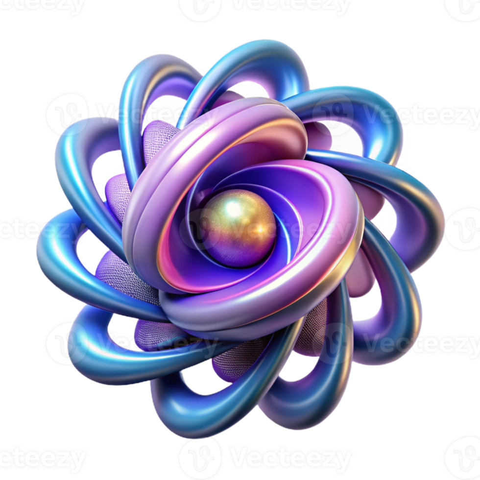 serene creative A quantum computer core pulsating with energy, swirling colors and light patterns, abstract and dynamic style exclusive png