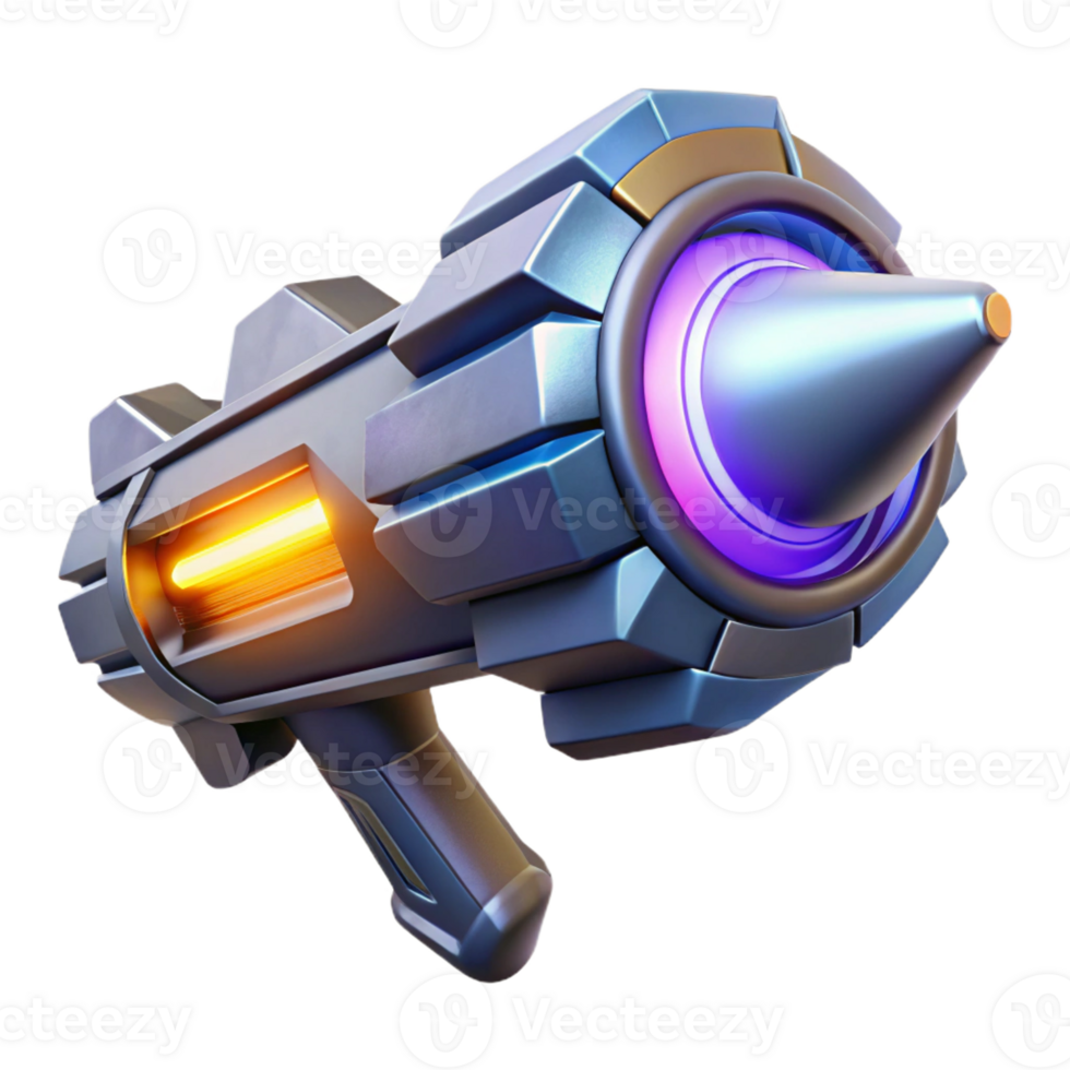 impressive rustic A futuristic weapon with glowing energy core, sleek and dangerous design, dramatic lighting professional png