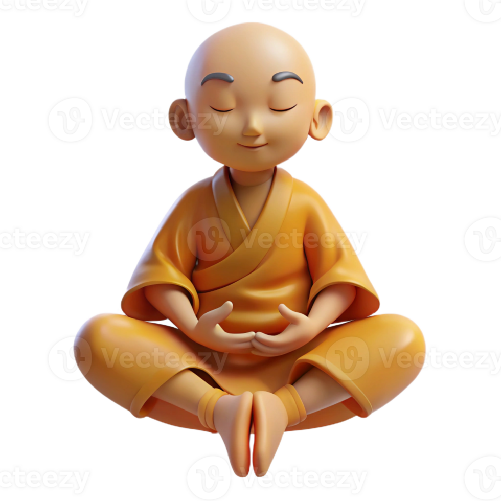 extraordinary abstract A serene meditating monk levitating above the ground, peaceful and calming lighting, digital painting style professional png