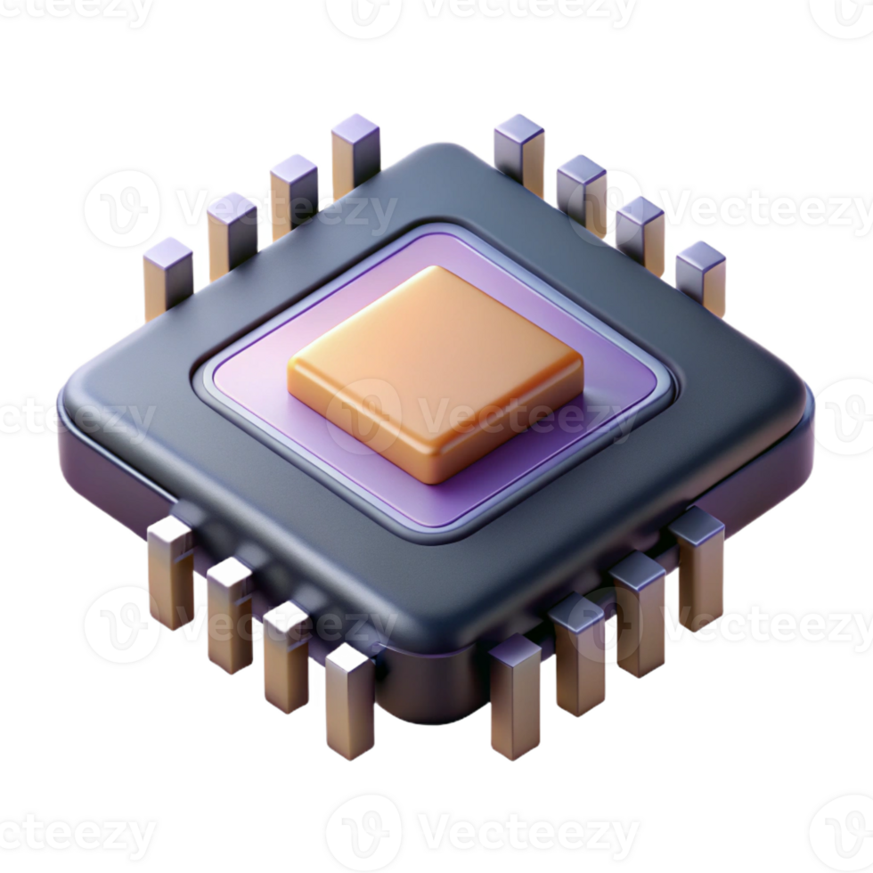 elegant modern A single microchip, magnified to reveal its complex circuitry, dramatic lighting, photorealistic style premium png
