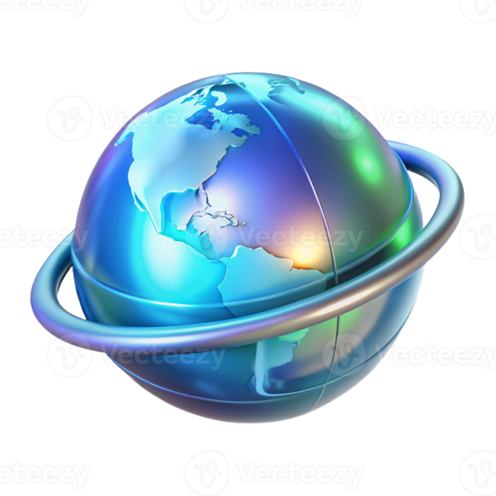 elegant rustic A holographic projection of Earth, rotating slowly, soft blue lighting, holographic style original png