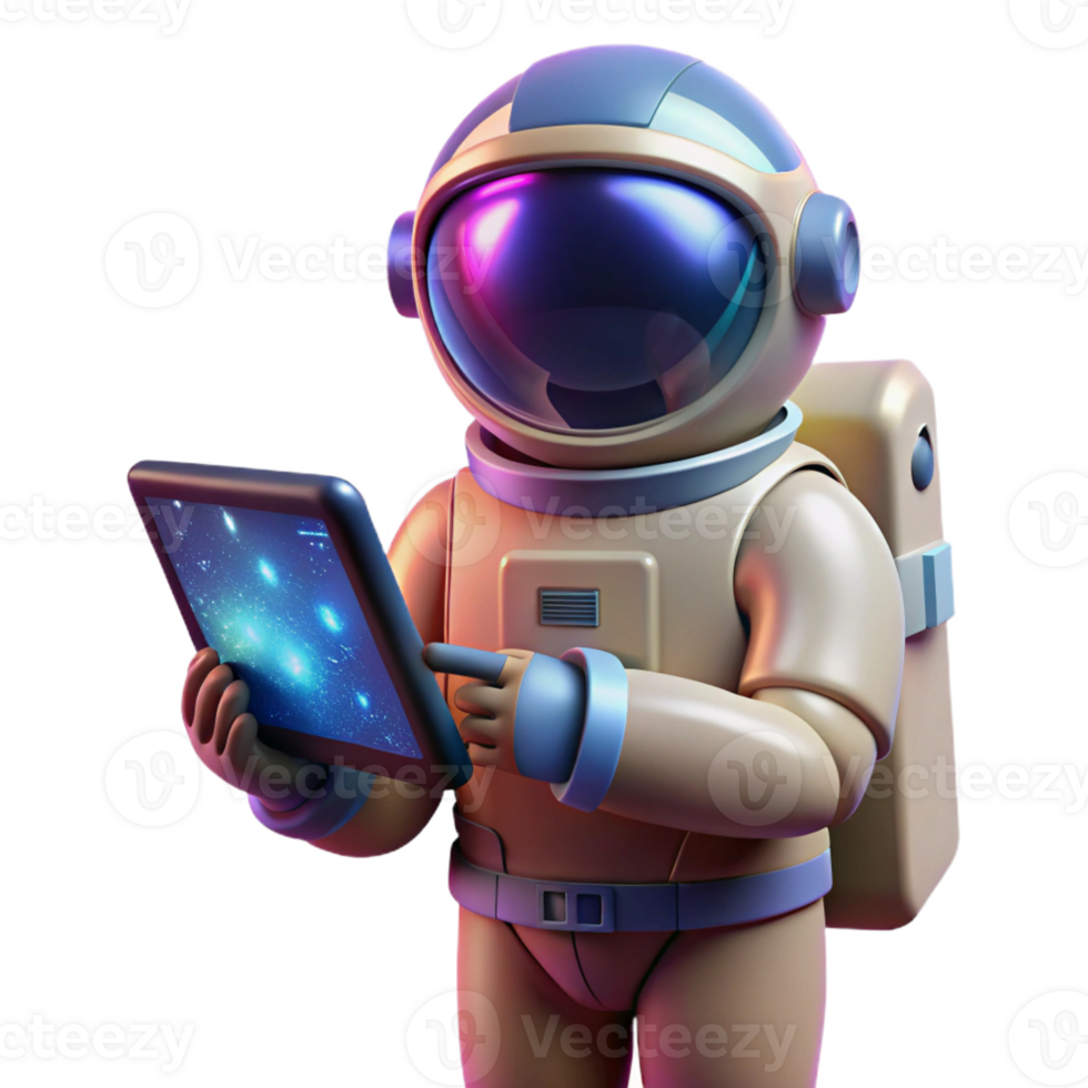 beautiful classic A lone astronaut holding a transparent tablet displaying complex data, backlit by a nebula, space opera style professional png