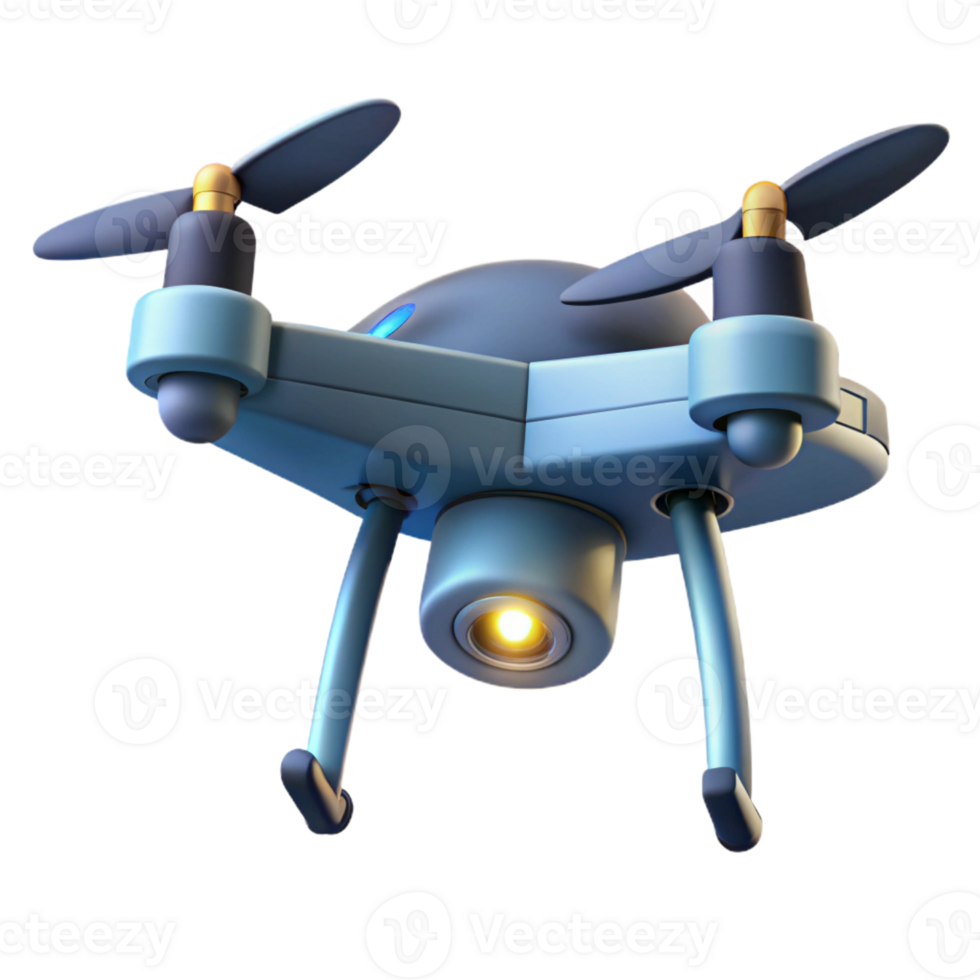 wonderful creative A drone hovering in mid-air, spotlight lighting, realistic style genuine png