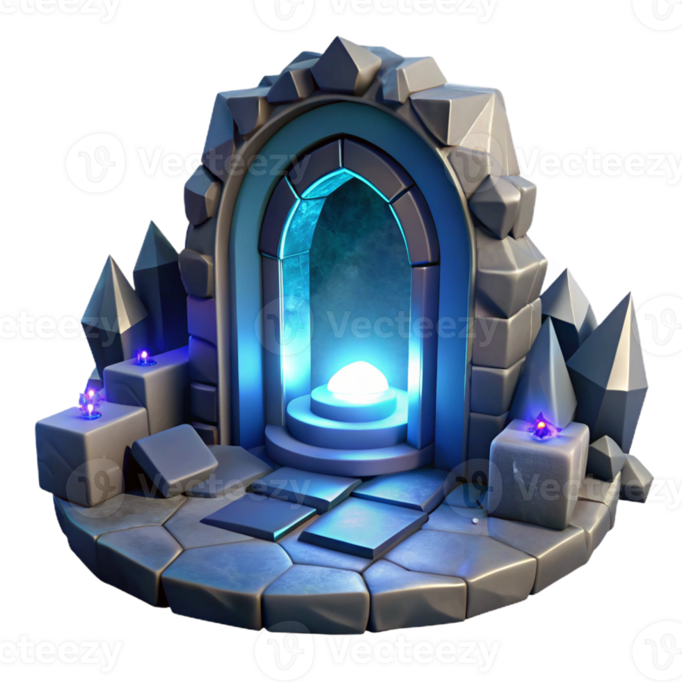 dramatic minimalist A hidden portal shimmering with otherworldly light, surrounded by ancient runes, in a mysterious, abstract style professional png