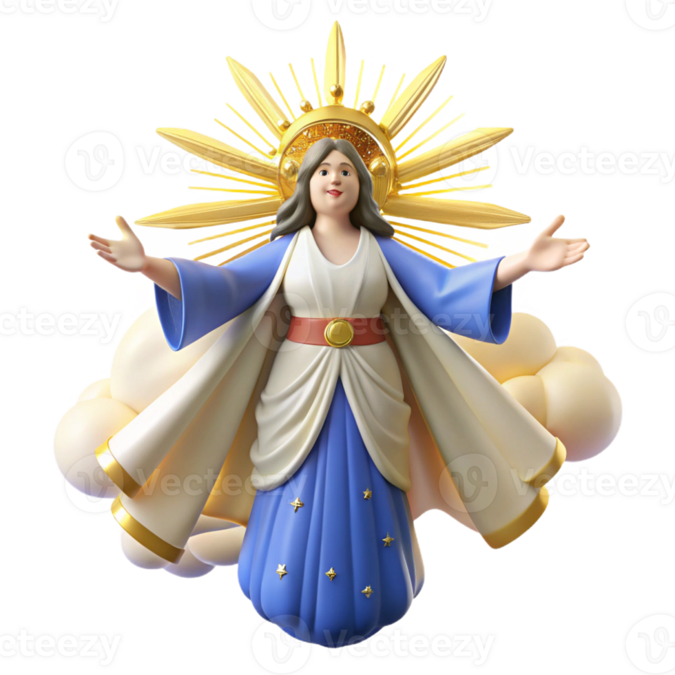 stunning minimalist A celestial being descending from the heavens, radiating divine light, in a Renaissance-inspired style genuine png