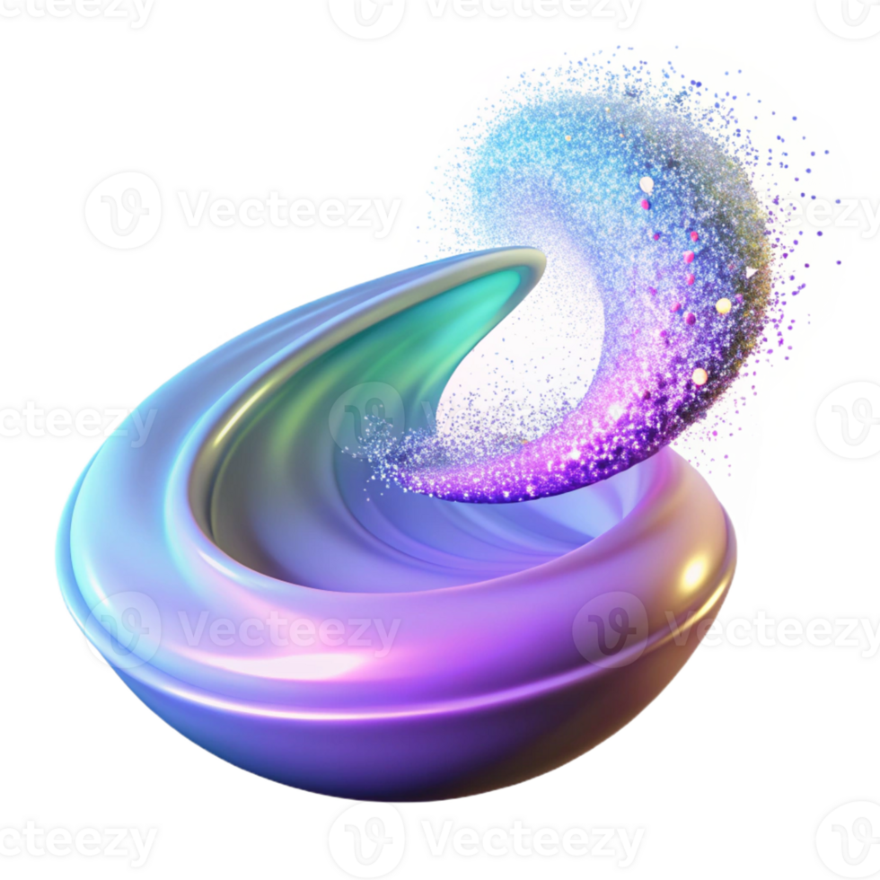 elegant creative A field of swirling, iridescent dust particles, illuminated by a beam of light, magical style exclusive png