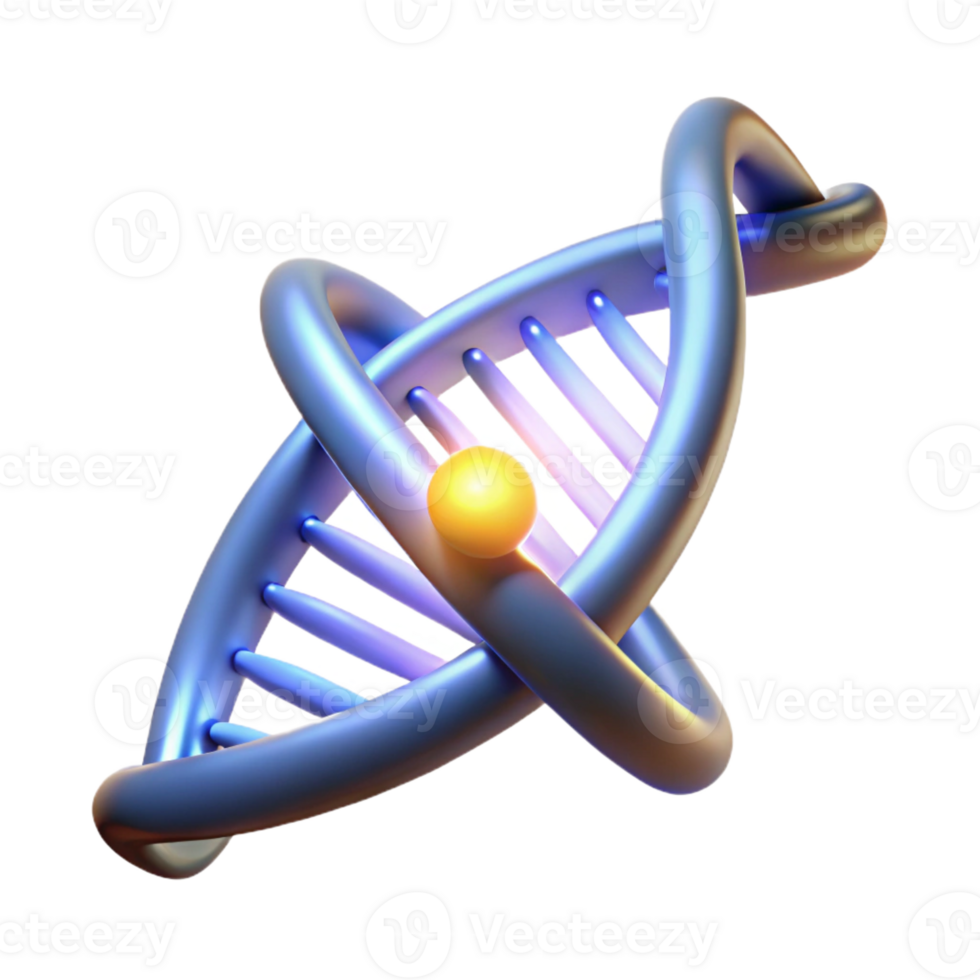 stunning minimalist A DNA strand, glowing with an internal light, dark background, microscopic detail high resolution png