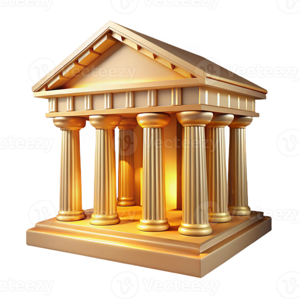 serene artistic An ancient Greek temple bathed in golden sunlight, intricate marble carvings, classical style, wide angle shot 4K png