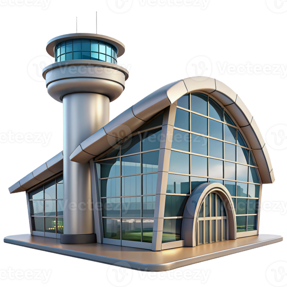 vibrant classic A sleek, modern airport terminal with glass walls and soaring ceilings, natural light, architectural photography style detailed png