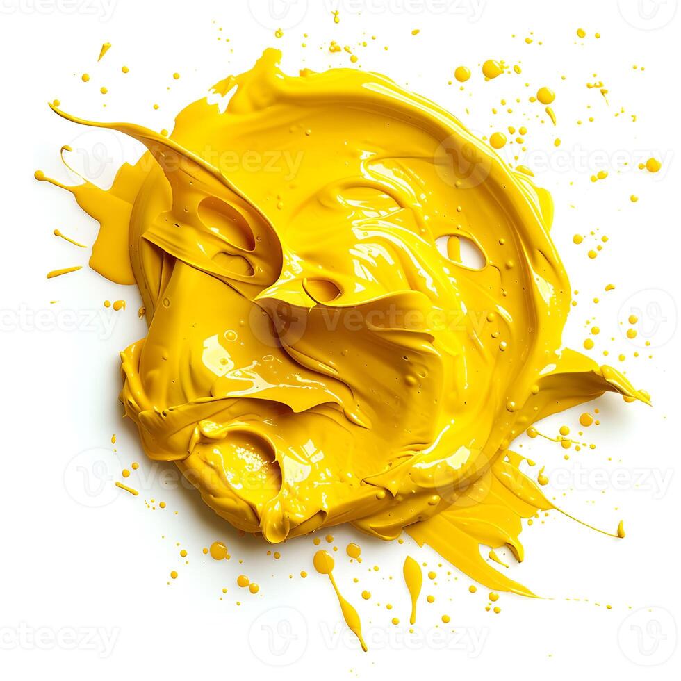 A touch of gold on pure white, like a hint of amber in a dish of cuisine photo