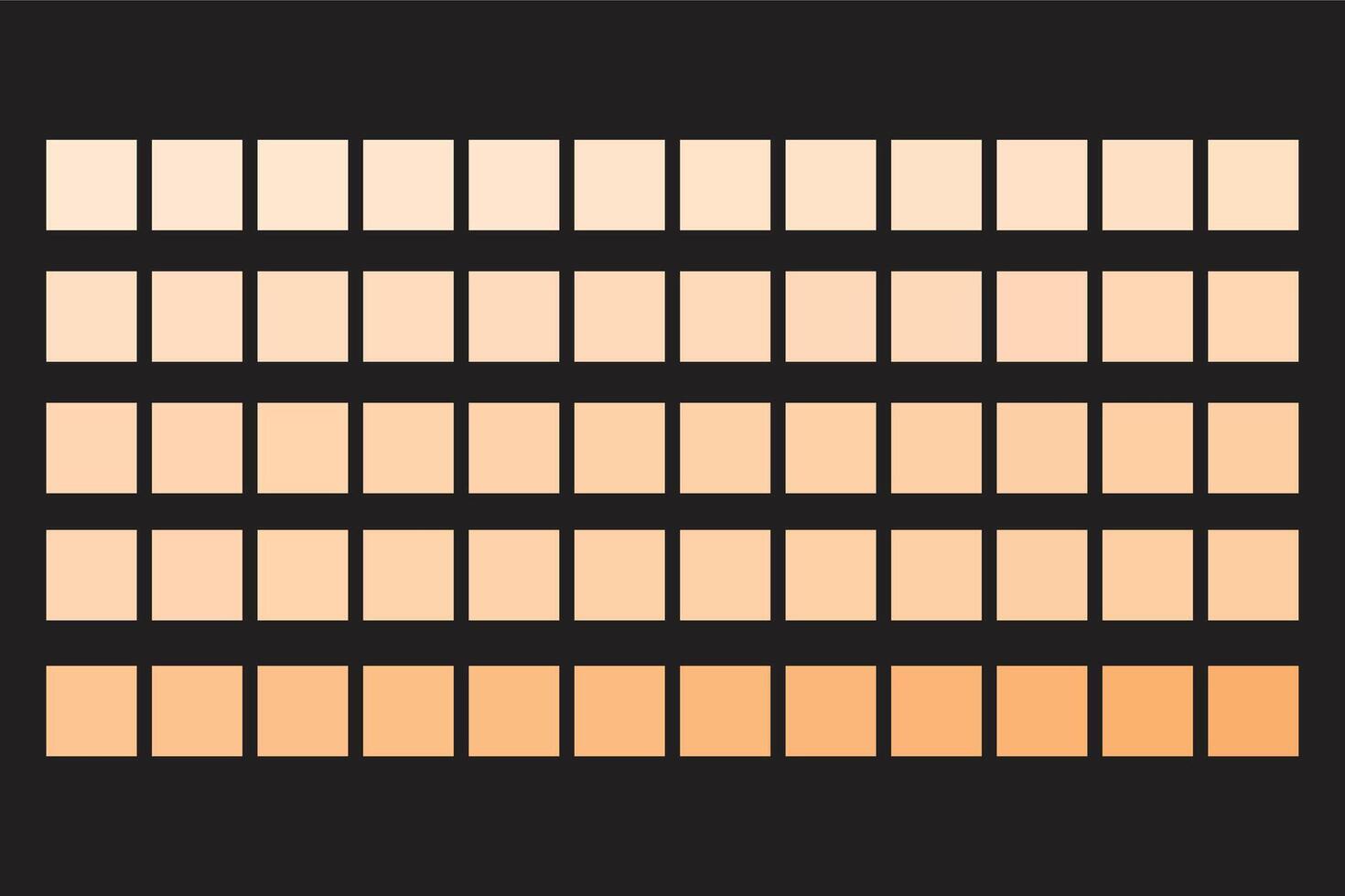 Human skin tone color palette set vector