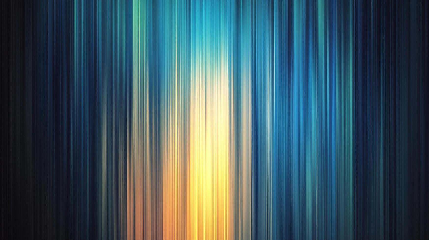 A digitally generated abstract background of vertical lines blends deep blues with soft, light yellows in a mesmerizing motion blur effect. photo