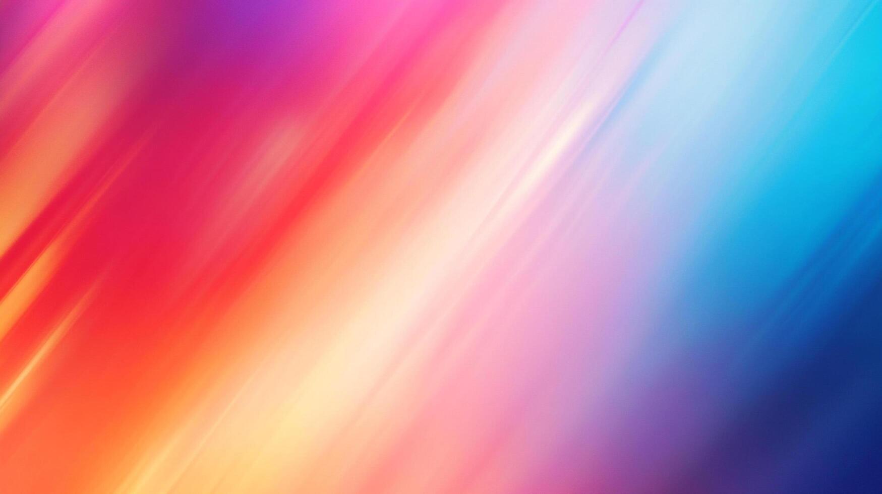 Abstract motion blur with a gradient of vibrant colors, blending from red and orange to pink, purple, and blue, creating a dynamic effect. photo