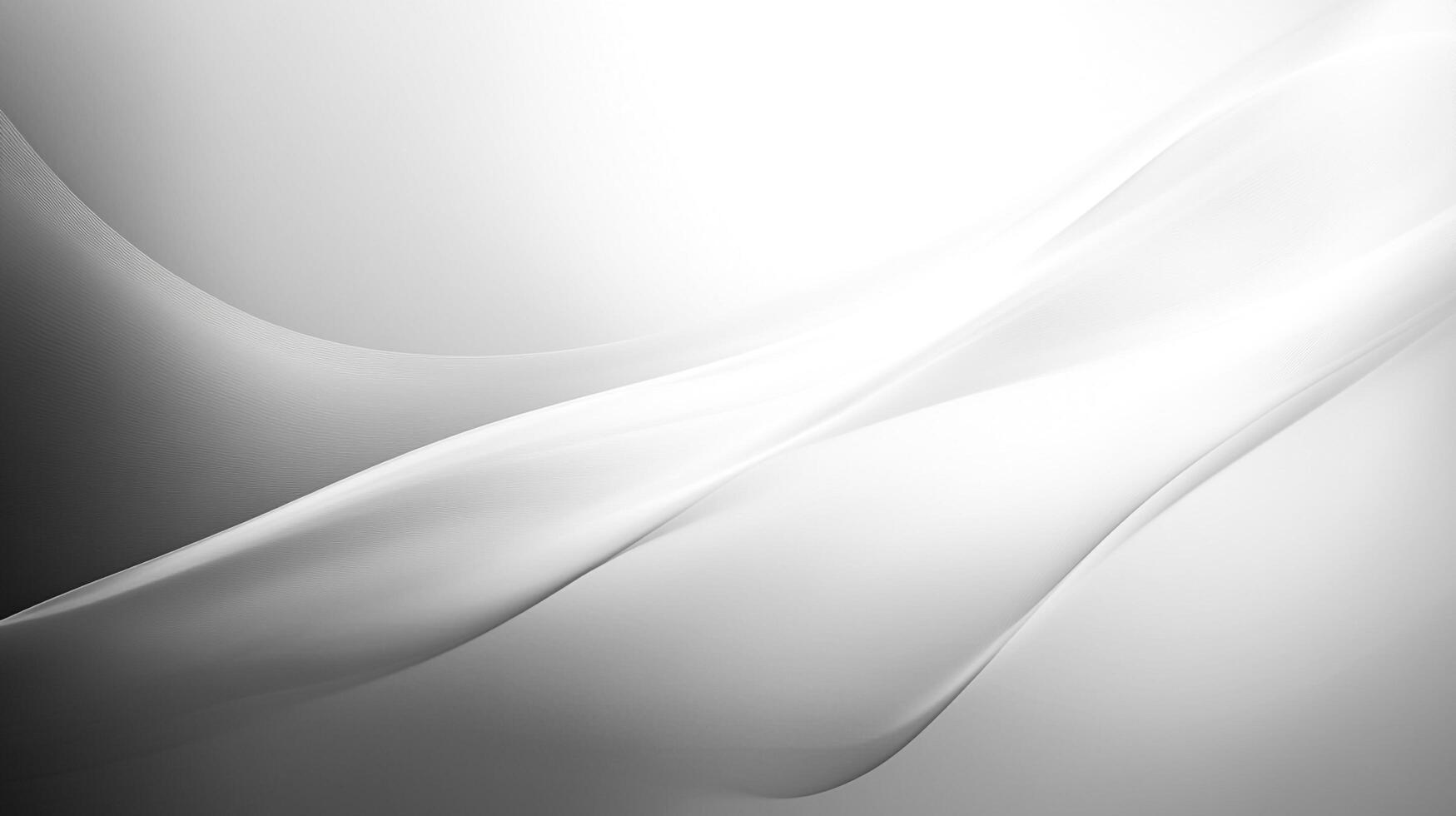 Abstract white and gray waves, showcasing a smooth, modern design with flowing curves and subtle gradients for a sleek and elegant background. photo