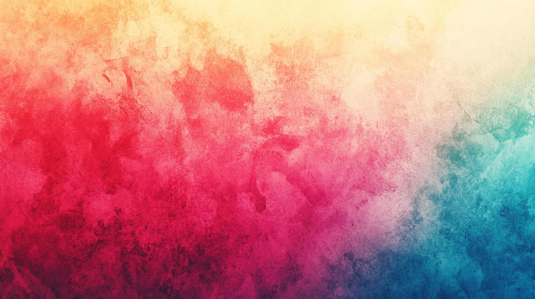 Abstract gradient blend of yellow, red, pink, and blue hues, creating a vibrant watercolor texture with subtle depth and fluid transition. photo
